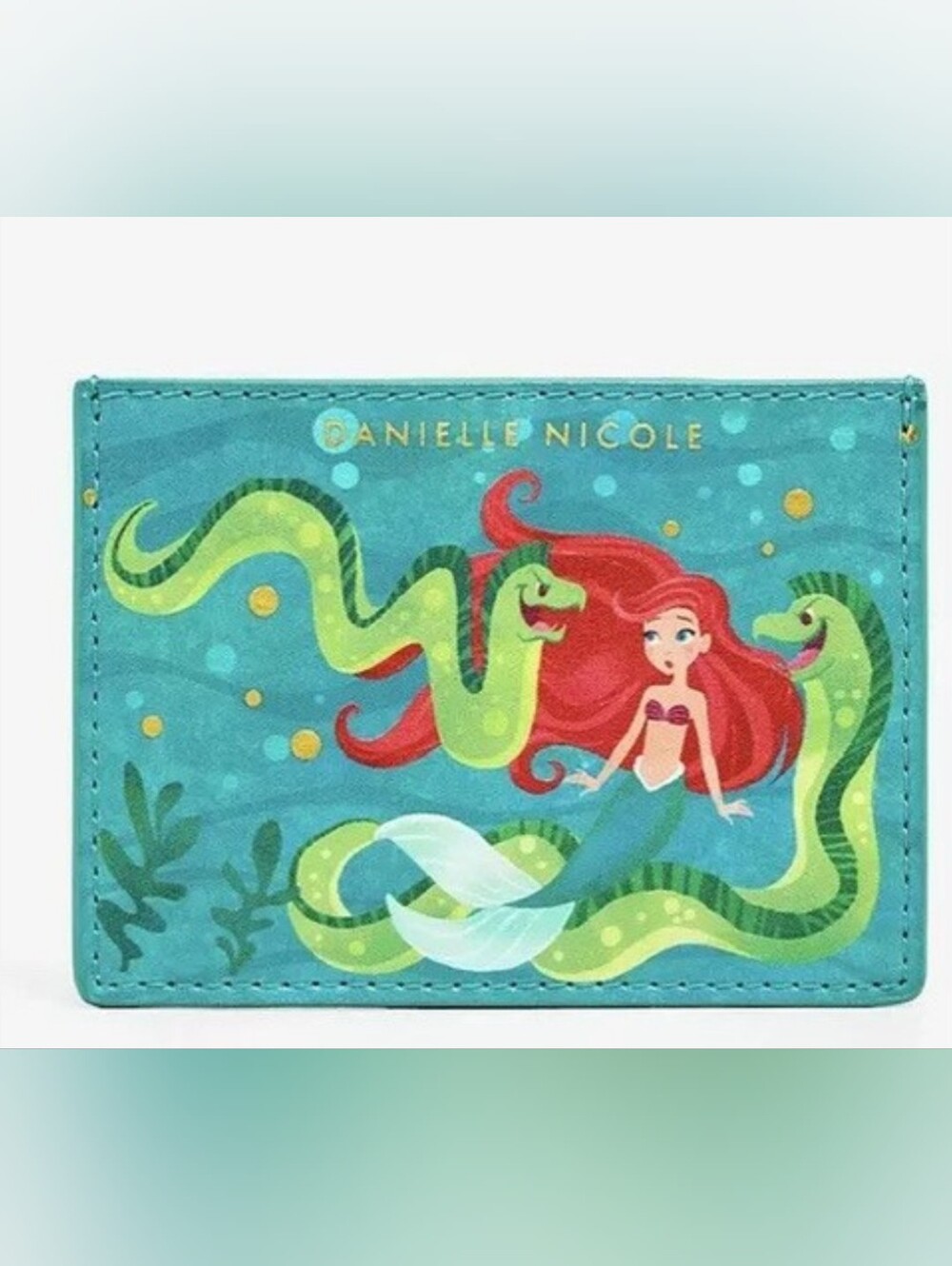 Danielle Nicole Teal and Pink Ariel Card Holder NWT